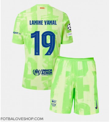 Barcelona Lamine Yamal #19 Dětské Alternativní Dres 2024-25 Krátký Rukáv (+ trenýrky)
